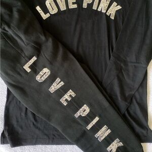 Victoria’s Secret LOVE PINK BLING Tunic Shirt Skinny Fit Joggers L NWOT
